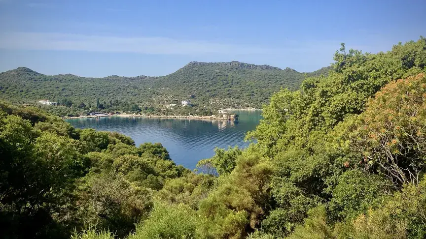The green bay of Limanağzı near Kaş